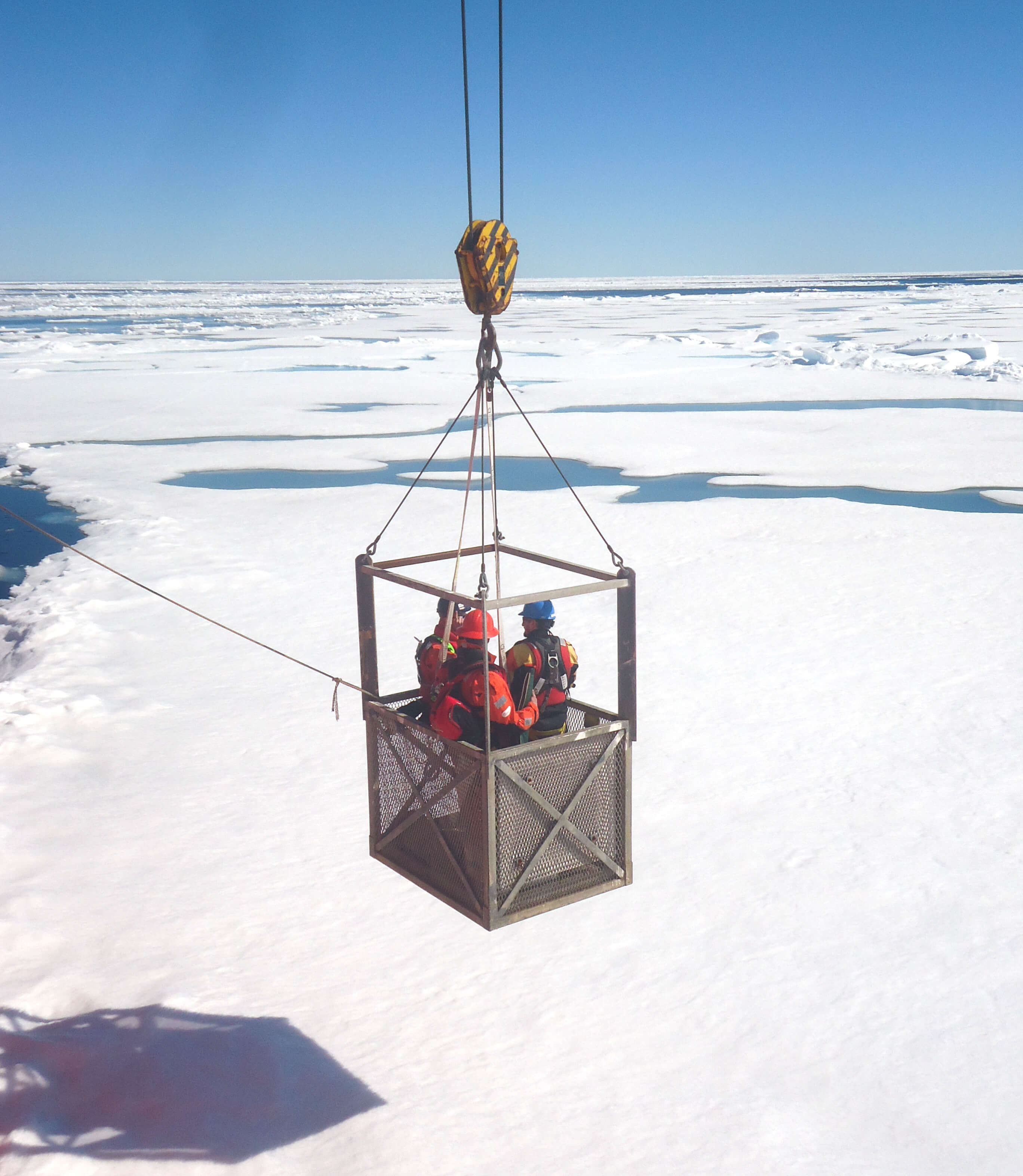 Science team going on sea ice - Sentinel North international phd school